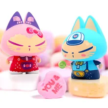 CHSKY украшение автомобиля ПВХ милый забавный кот приборной панели автомобиля игрушки конфеты пару украшение интерьера автомобиля кукла аксессуары подарок отделкой