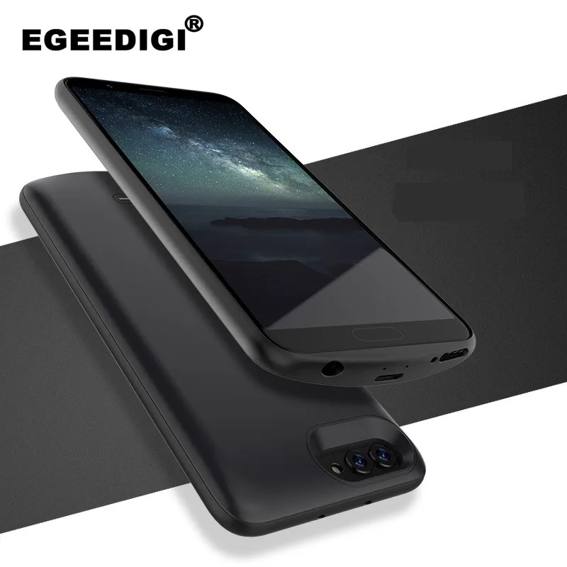 

Egeedigi 3700mAh/7500mAh Full protection Shockproof Power Bank Cover For Huawei Honor V10 External Charging Battery Charge Case