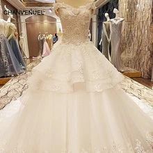 LS63227 special wedding dresses lace ball gown corset back wedding gowns 2017 robe de mariage real photos