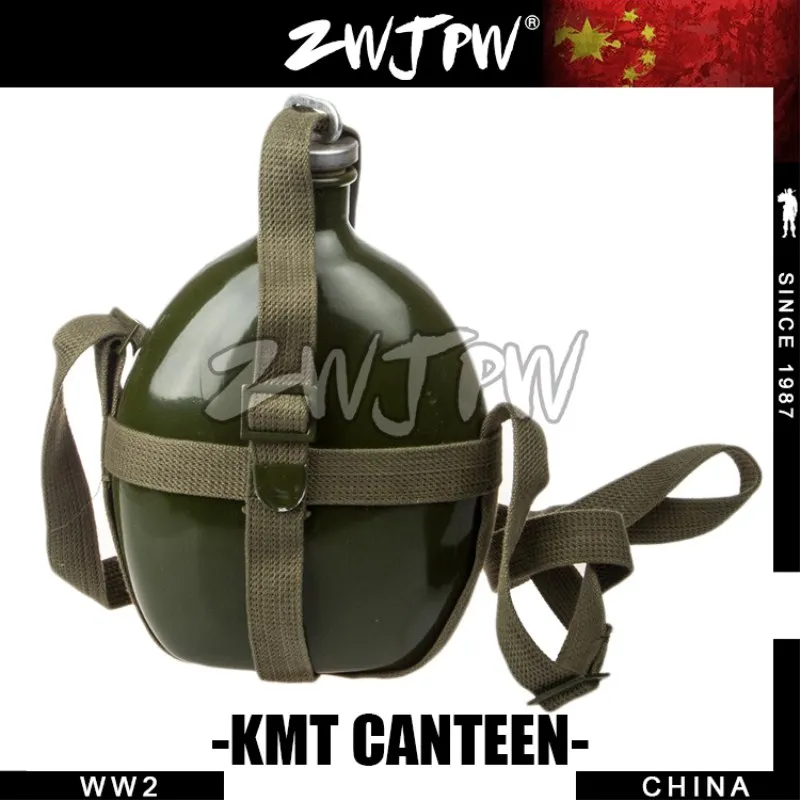 

WW2 WWII China Army KMT Kettle Military Outdoor Tactical Water Bottle Tableware