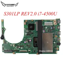 S301L Q301LP S301LP Laptop Motherboard S301la rev2.0 Main board i7 4500U AMD Radeon HD 8530M 4G VivoBook 100% tested