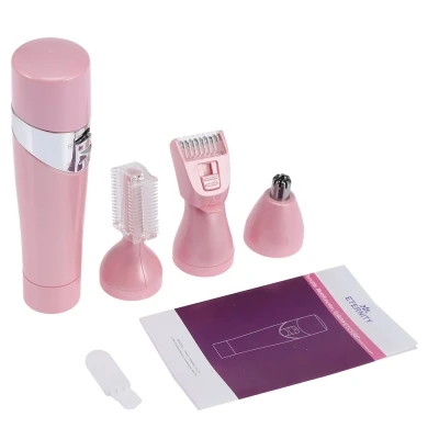 

4-in-1 design with different heads, can be used as long hair trimmer, nose hair trimmer, eyebrow trimmer and short hair trimmer