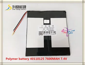 

7.4V 7600mAH 40110125 Polymer lithium ion / Li-ion battery for power bank tablet pc cell phone speaker mp4 gps