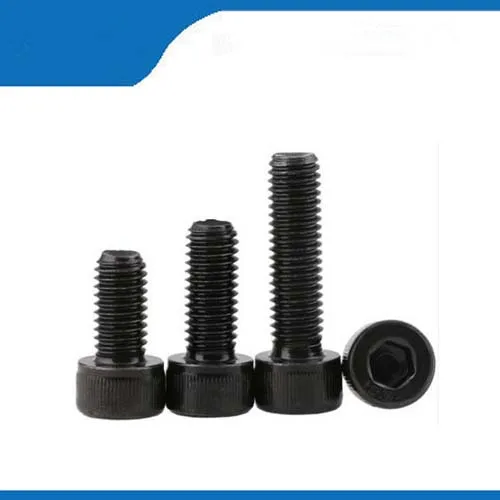 

100pcs/Lot Metric Thread DIN912 M3x20 mm M3*20 mm Black Grade 12.9 Alloy Steel Hex Socket Head Cap Screw Bolts