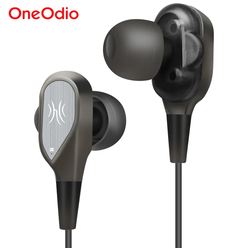 

Oneodio Dual Drivers Earbuds Earphone 3.5mm Wired Headset In Ear Sport Stereo Headphone With Microphone For iPhone Xiaomi Phone