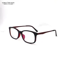 Большой ацетат Объектив Очки Рамки женский, черный на вино Цвет кристалл простой Рамки для студентов глаз Очки № 2469 col.16