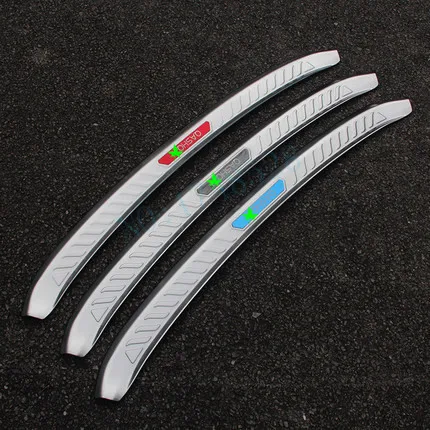 

Car Styling Internal external Rear Bumper Protector Sill Trunk Tread Plate Trim For Nissan Qashqai 2016-2017 1PCS/2PCS