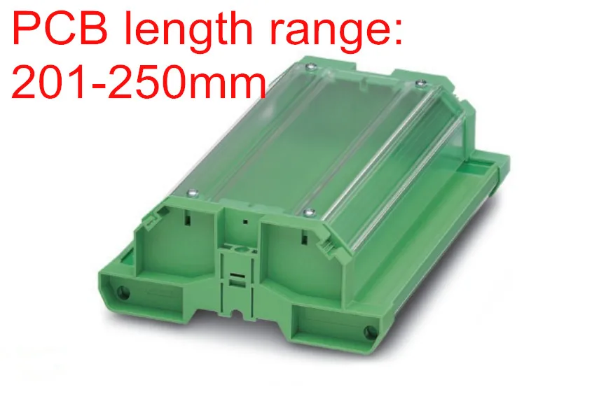 

UM122 profile with cover 201-250mm PCB housing, PCB din rail ,PCB carrier,PCB control board holder