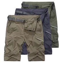 Мужские шорты s, мужские летние повседневные шорты, дышащие быстросохнущие шорты в стиле милитари, хаки, мужские шорты-карго для путешествий AM385