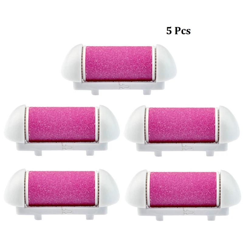 3/4/5Pcs Replacement Roller Heads For Electric Pedicure Exfoliator Smooth Dead Skin Removal Heel File Cuticles KM2500 KM2502