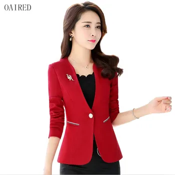 

Blazers Women Clothing New 2020 Suit Women's Suits Short Slim Spring And Autumn Jacket Coat Female Outerwear Red OAIRED