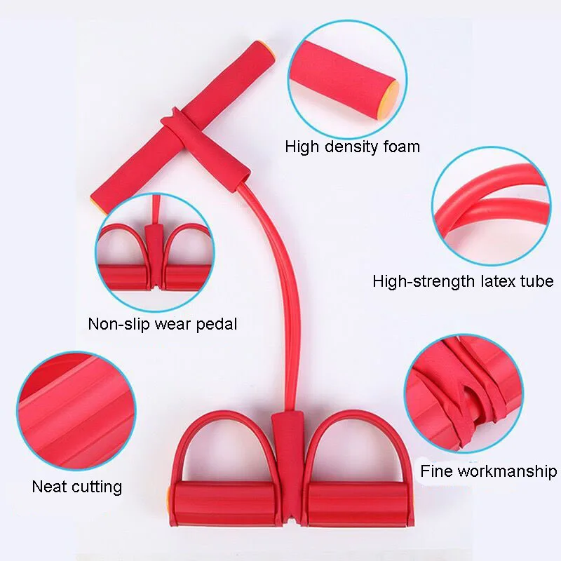 Elastic pull belt abdominal exerciser multi-function family exercise fitness training elastic belt weight loss equipment