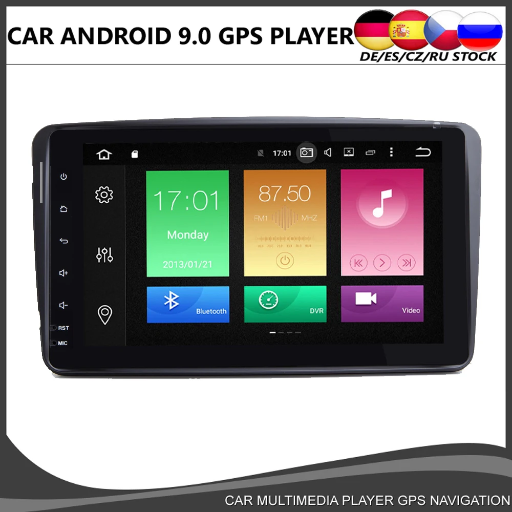 

Octa core Android 9.0 Car DVD GPS Player For Mercedes Benz W209 W203 M/ML W163 Viano W639 Vito Raido Stereo BT 4+32GB Wifi DAB+