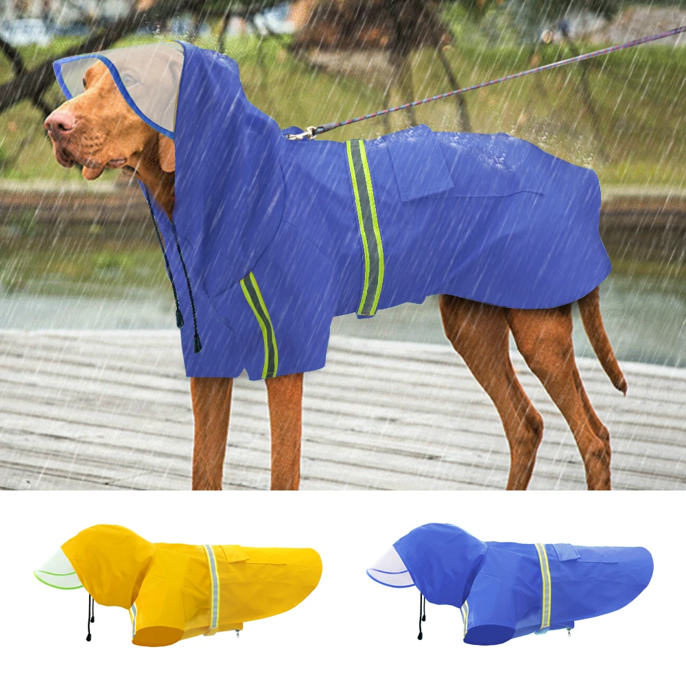 

Raincoat for Large Dogs Golden Retriever Labrador Rain Coat Dog Rraincoat Waterproof Hooded Coat Jacket for Medium Big Dogs