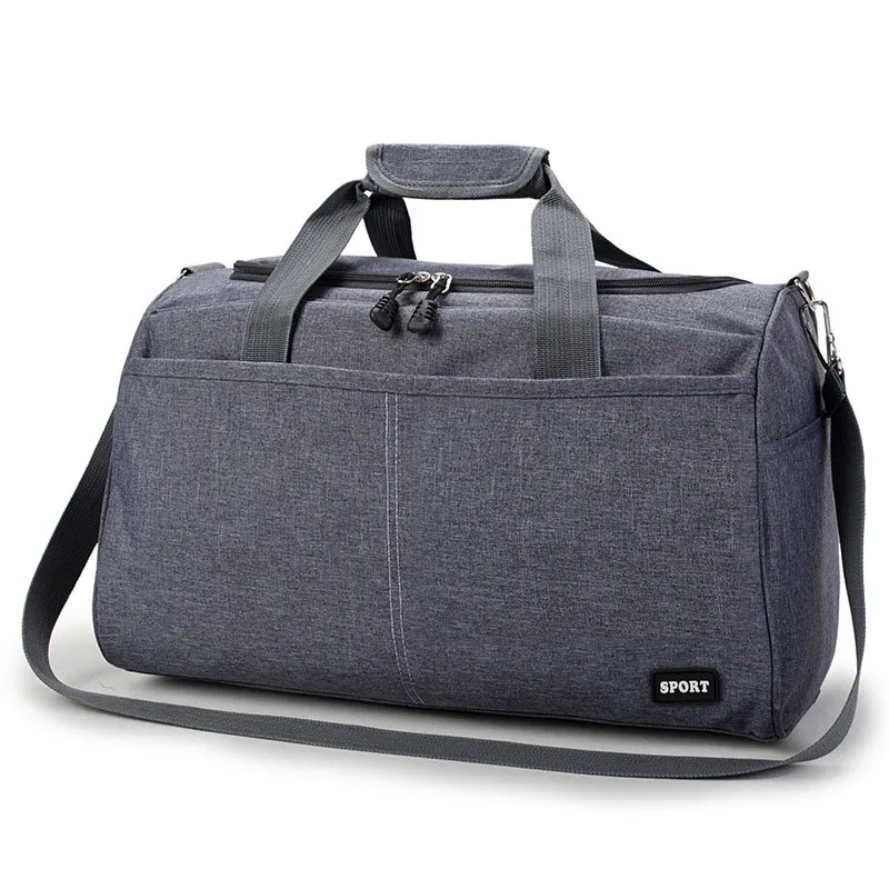 Дорожная сумка большой емкости, сумки для путешествий для мужчин и женщин, бизнес сумка для путешествий, Оксфорд, новинка, большая ручная сумка на плечо, сумки для багажа на выходные, L S - Цвет: L gray