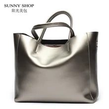 Sunny shop americana de lujo 100% mujeres del cuero genuino de hombro bolsa de diseñador de la marca mujeres de piel de vaca real de cuero bolso de las mujeres