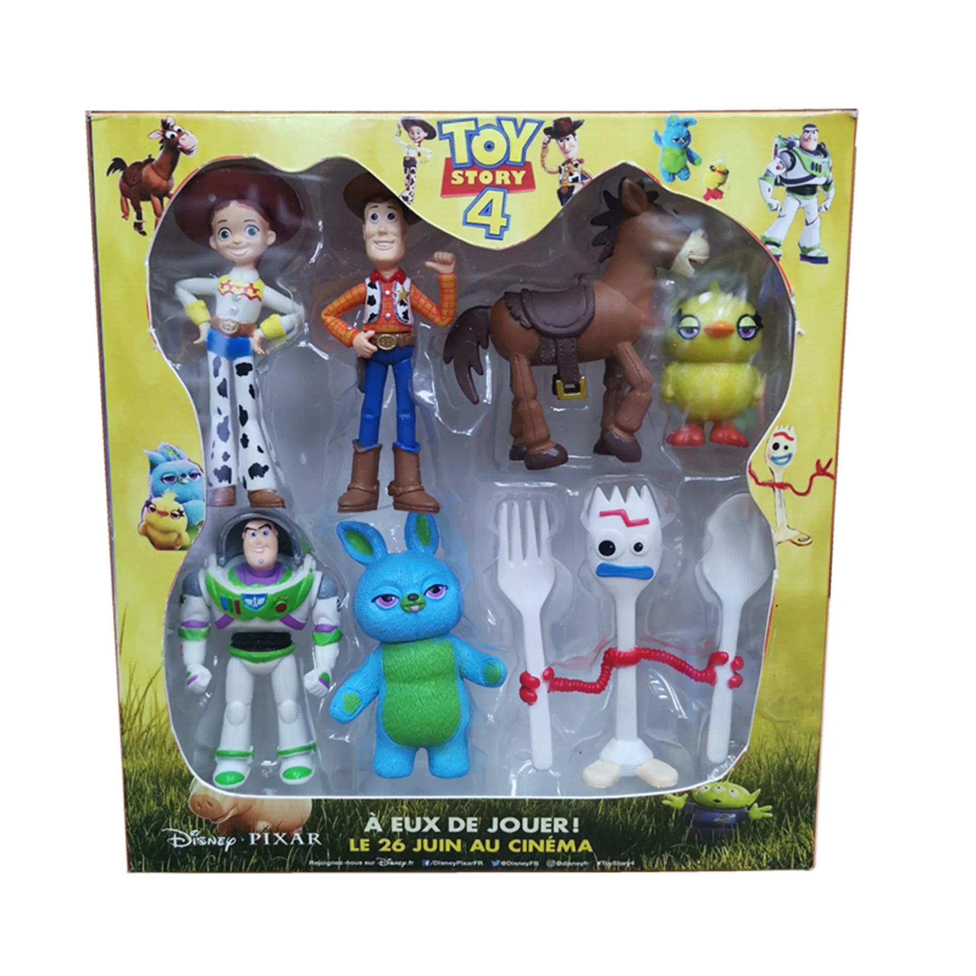 

Disney Toy Story 4 Set Woody Buzz Lightyears forky Jesse Animation Action Model Children's Toy Set Birthday Gift for Children