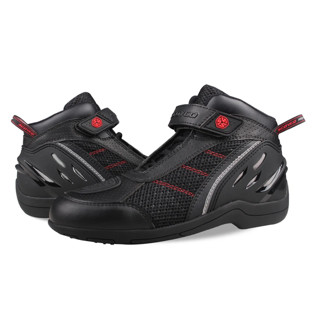 SCOYCO-Motorcycle-Boots-Men-Breathable-Motocross-Off-Road-Racing-Boots-Leather-Moto-Boots-Motorbike-Riding-Protective