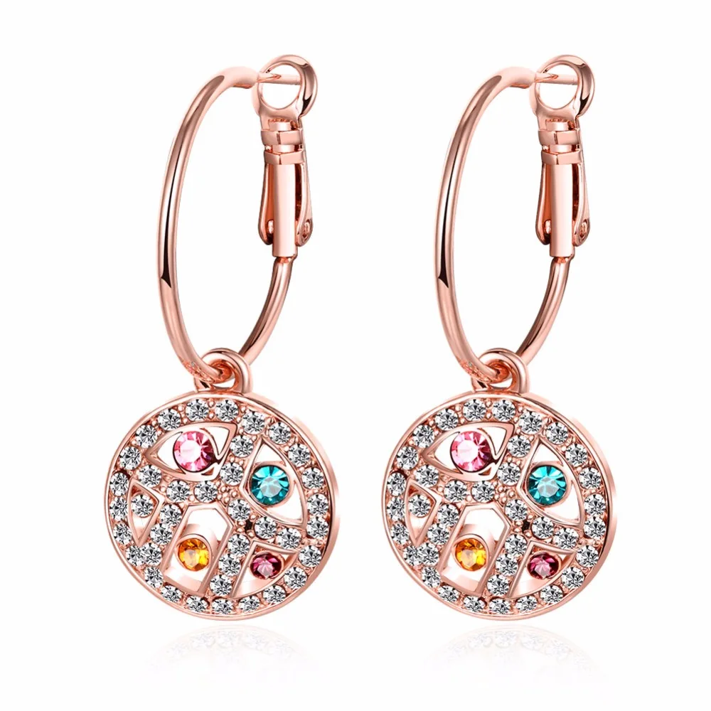 

LEKANI Charm Colorful Earrings Valentine's Day Valentine's Day Gifts Crystals from Swarovski for Women Gifts XE2108