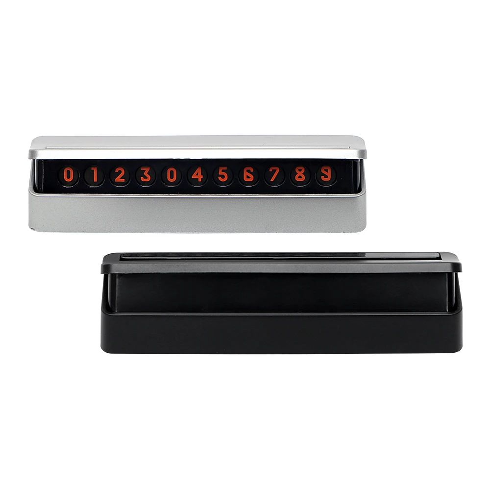 Mobile Phone Number Card Rocker Switch Drawer Plate Car Temporary Parking Card Car Sticker Hidden Replace Car Styling