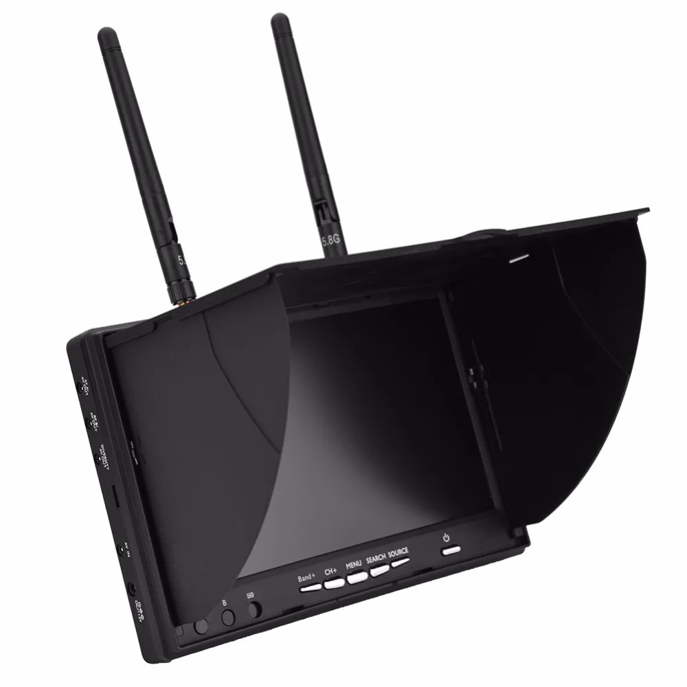 5.8GHz 40 Channels 7 Inch LCD FPV Screen Receiver Monitor 