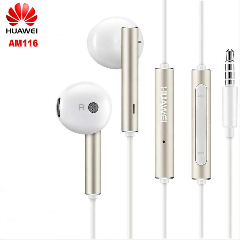 Оригинальные наушники Huawei Honor AM115 гарнитура AM116 Наушники с разъемом 3 5 мм вкладыши