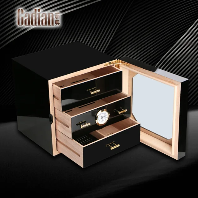 Luxury Cohiba Humidor Cigar box Cedar wood 50cigars display packaging