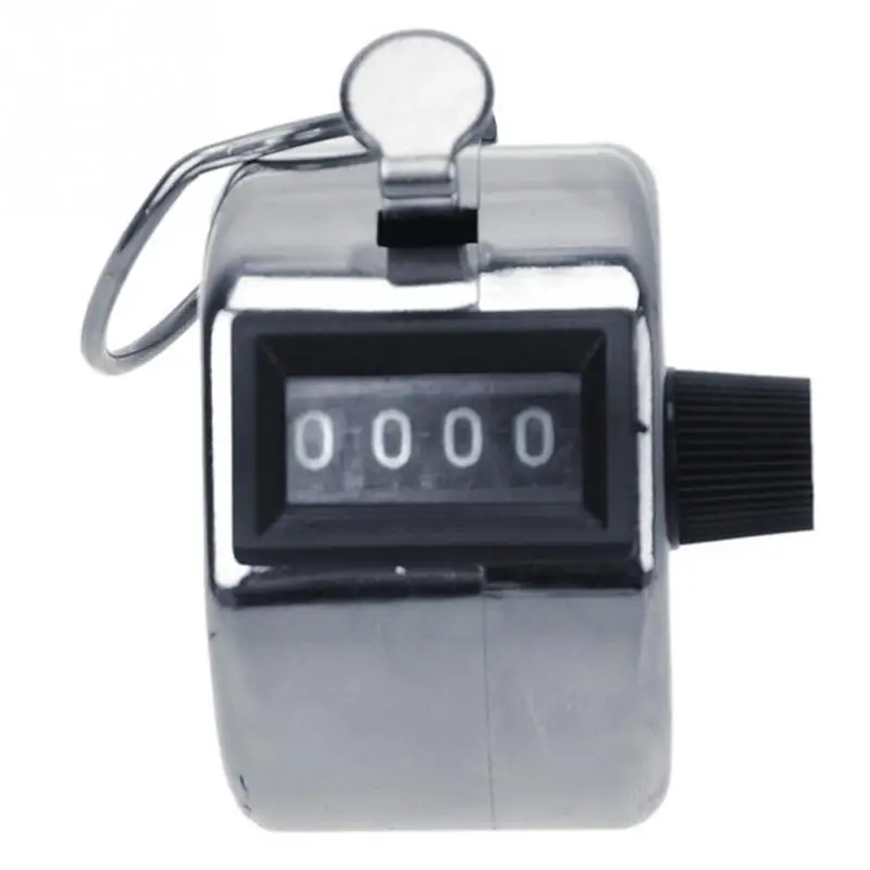 Совершенно новый портативный ручной 4 разрядный точный Tally Counter/Clicker Silver|tally