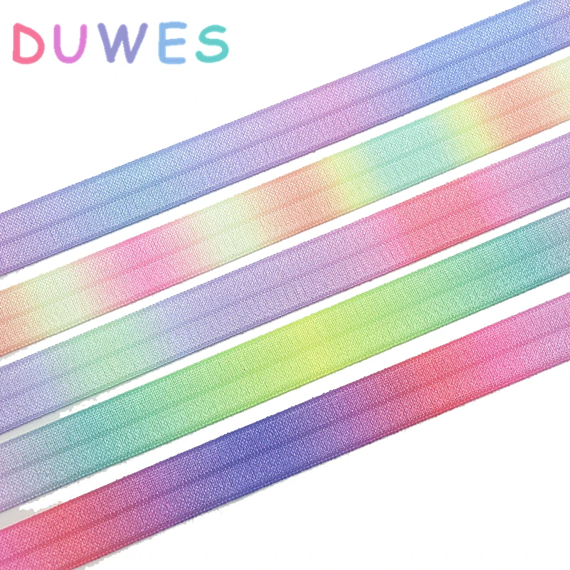 DUWES 5/8 '❐ ярдов градиентные цвета печатные складные эластичные FOE