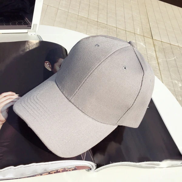 Бейсболка s Женская Snapback хип-хоп одноцветная Солнцезащитная регулируемая Женская Кепка унисекс трендовая простая универсальная Студенческая Корейская - Цвет: 1