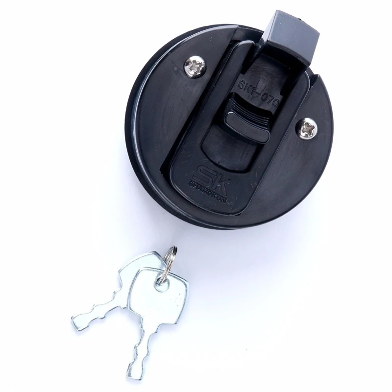 

2PCS Push-to-Close/Slam Latch Hatch Flush Pull W Lock 1/2'' Door Deck For Boat Marine