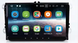 2 Din 9 дюймов четырехъядерный Android 8,1 автомобиль dvd gps для V W поло J etta Tiguan passat b6 cc fabia Зеркало Ссылка 4G Wi-Fi Радио BT в тире