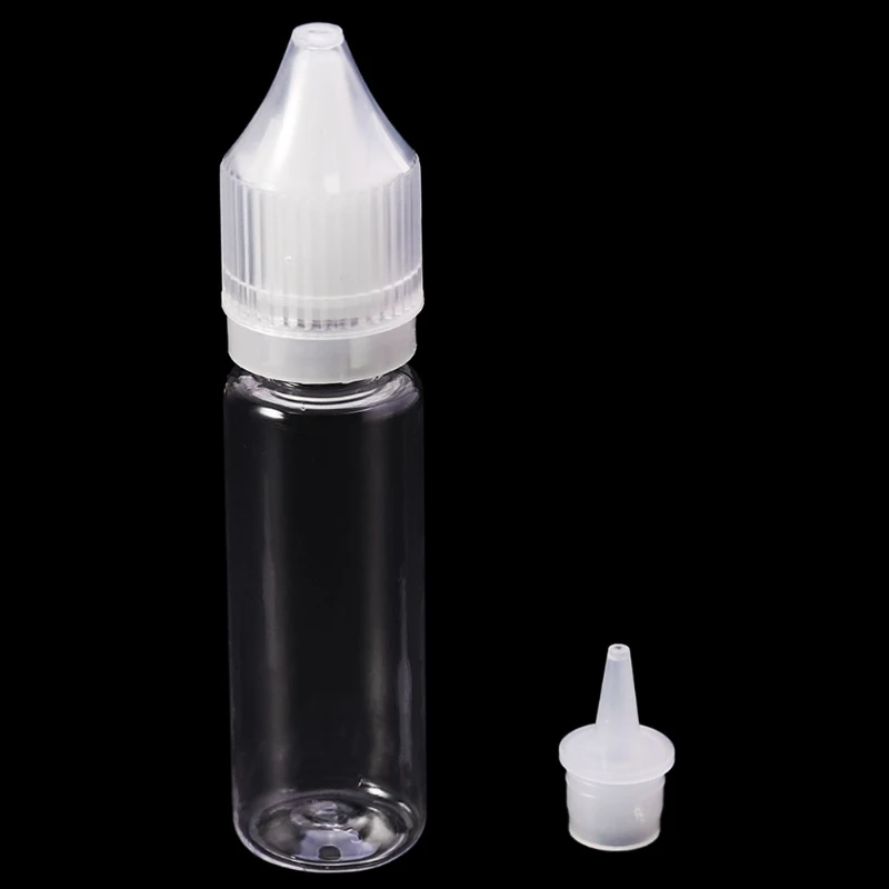10 мл-120 мл ПЭТ пластиковая пустая капельница для жидких глаз прозрачная бутылка для воды с длинным наконечником