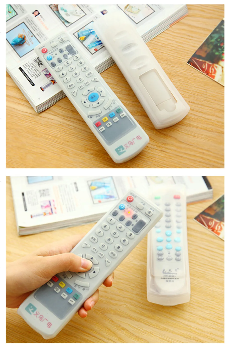 Home Air Conditioning TV Remote Control Set Silicone Case Anti-dust Waterproof Case (3)