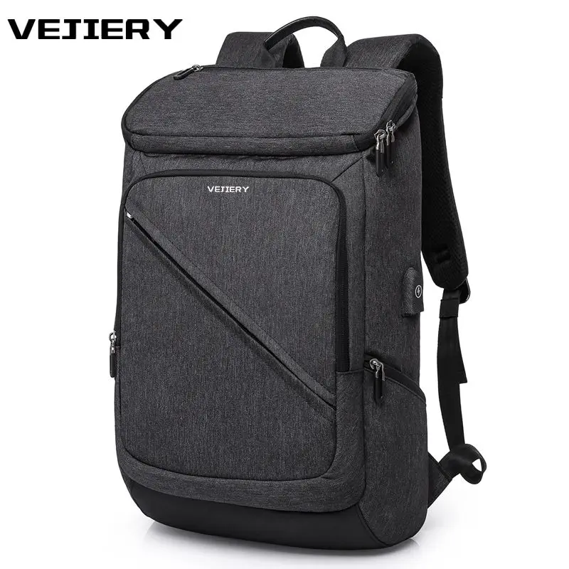 

VEJIERY Multifunction USB charging Men Backpack For 17 inches Laptop Backpack Large Capacity Stundet Backpack Casual Style Bag