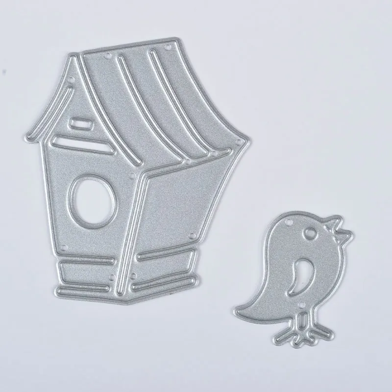 2pcs Bird House Cutting Dies Stencils Scrapbooking Album Paper Card
