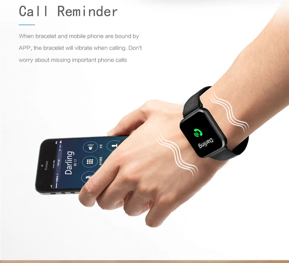 16 Montre femme intelligente étanche