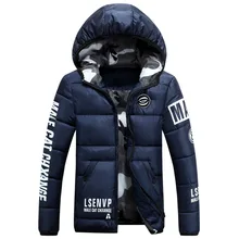 2016 Winter Jacket Men Famous Brand Clothing Jacket Fashion Thick Casual Cotton Coat High Quality Regular Parka Menfc2239