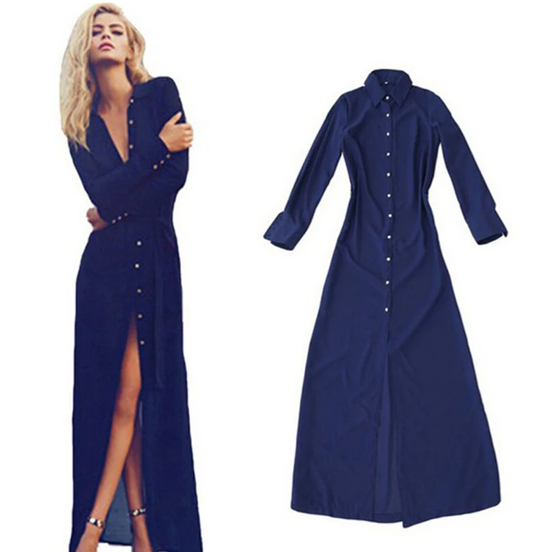 long dress with front split