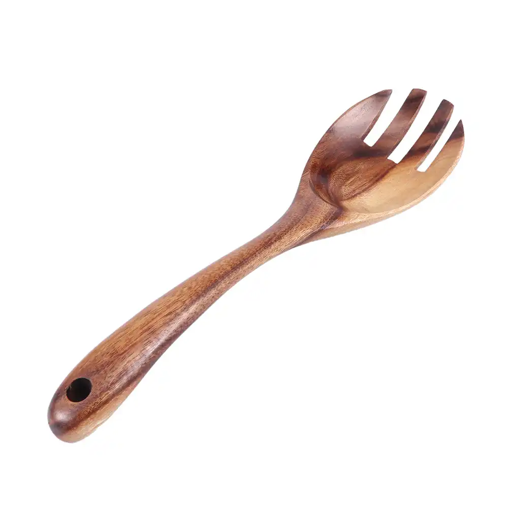 natural wooden kitchen cooking spoons large salad