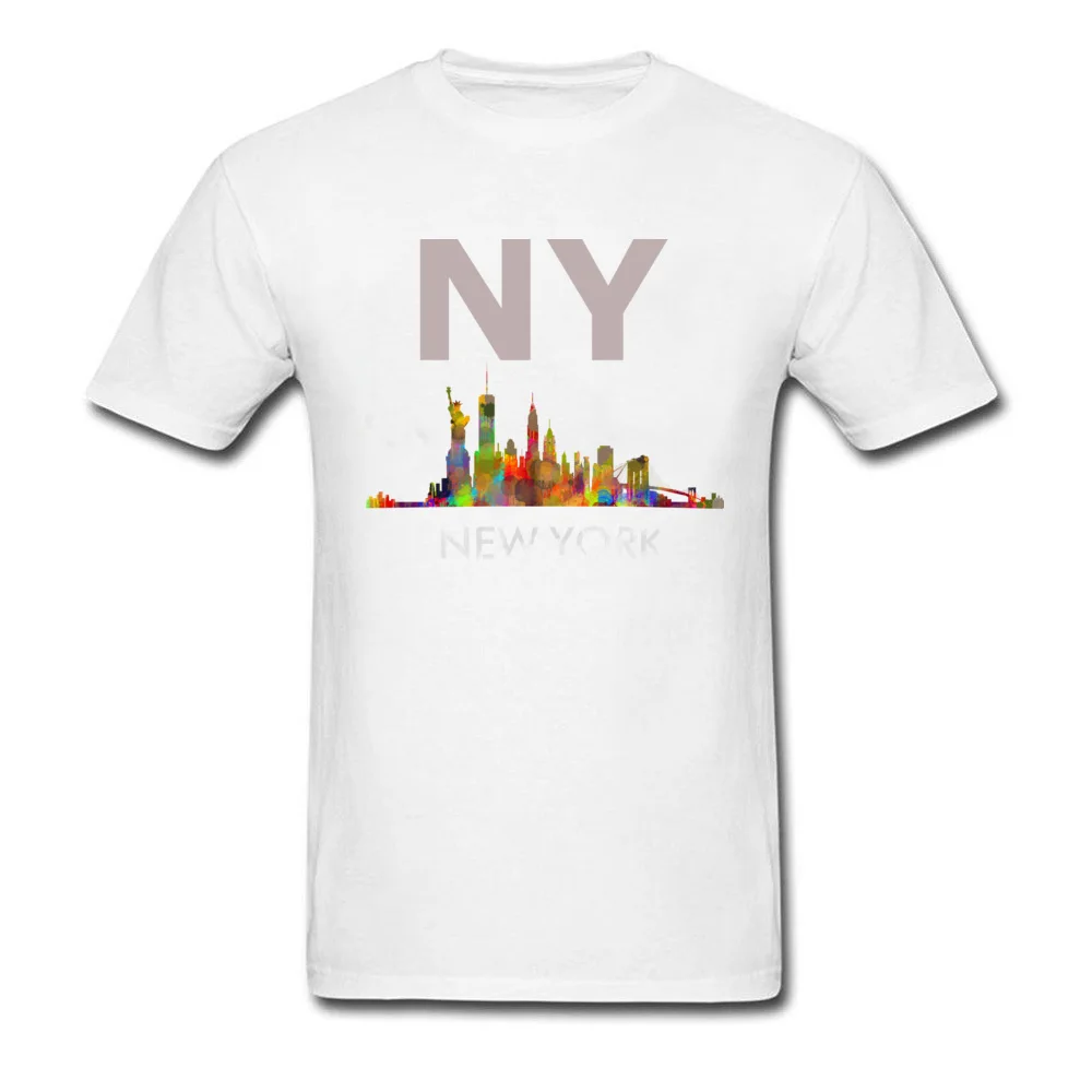 New York City Skyline v05 Cityscape Watercolor_white