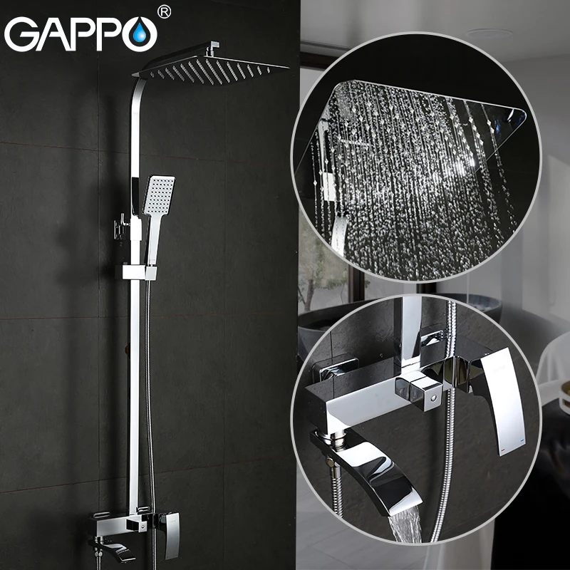 

GAPPO Shower Faucets bathroom shower faucet set wall mounted shower mixer tap bath shower head bathroom rainfall faucet