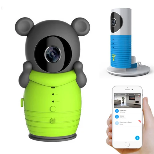 

2W Smart Camera WiFi Wireless Babys Monitor Intelligent Alerts Night Vision Nanny IP Cameras Support iOS Baby Pedaling reminer