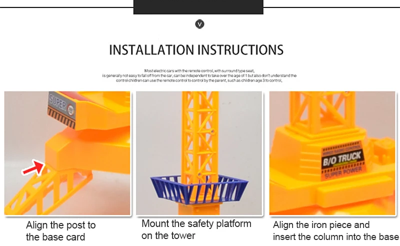 Ребенок RC провода управление башенный строительный кран игрушечные лошадки моделирование модель детей инженерные автомобиля развивающие игрушки
