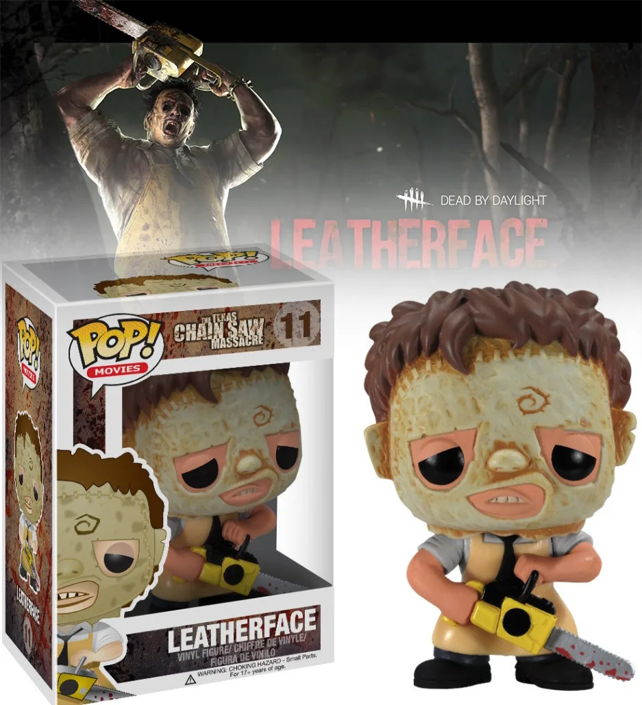 

Funko Pop 11# Leatherface Movie The Texas Chainsaw Massacre Action Figure Collectibles Toys LEATHERFACE Gifts for Collector Fans