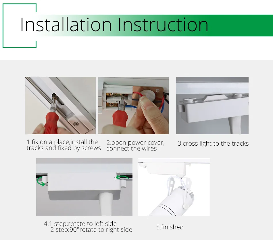 LED Track Light Modern Tracking Lighting For Clothing Shop Exhibition 15W COB Rail Ceiling Spotlights Lamp Store Rail Lights 14