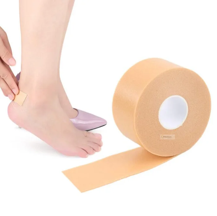 1 roll protect heel sticker high heels protection feet care stick tape soft insole shoes women stiletto heel protector image_0