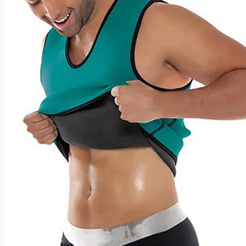 

Men Running Vests Workout Dry Fitness Neoprene Shaper Loss Shirt Body Mens Vest Quick Belt Cincher Weight