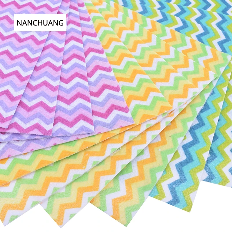 Nan Chuang 15 шт./лот цветной нетканый войлок 1 мм толщина полиэстер принт Мягкий