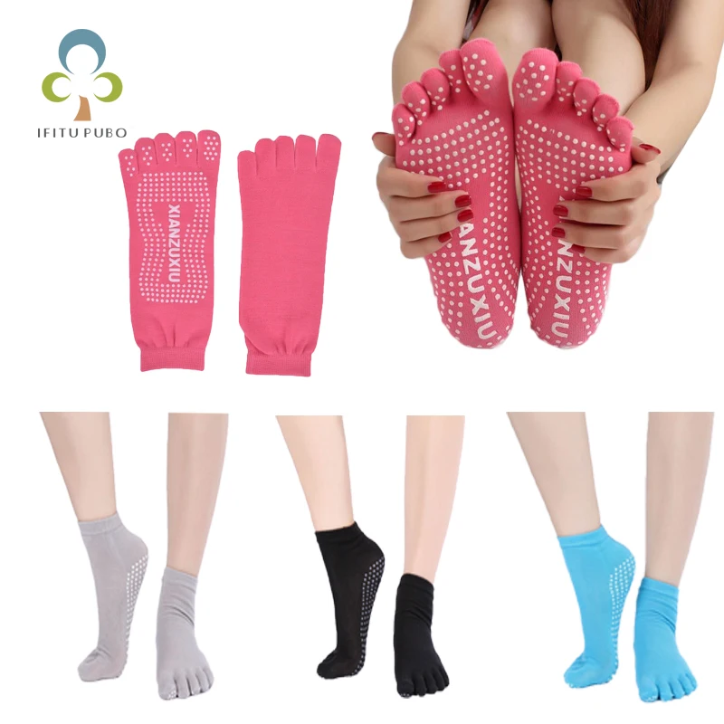 1 pair Women Yoga Toes Socks Gym Dance Sport Exercise Five Fingers